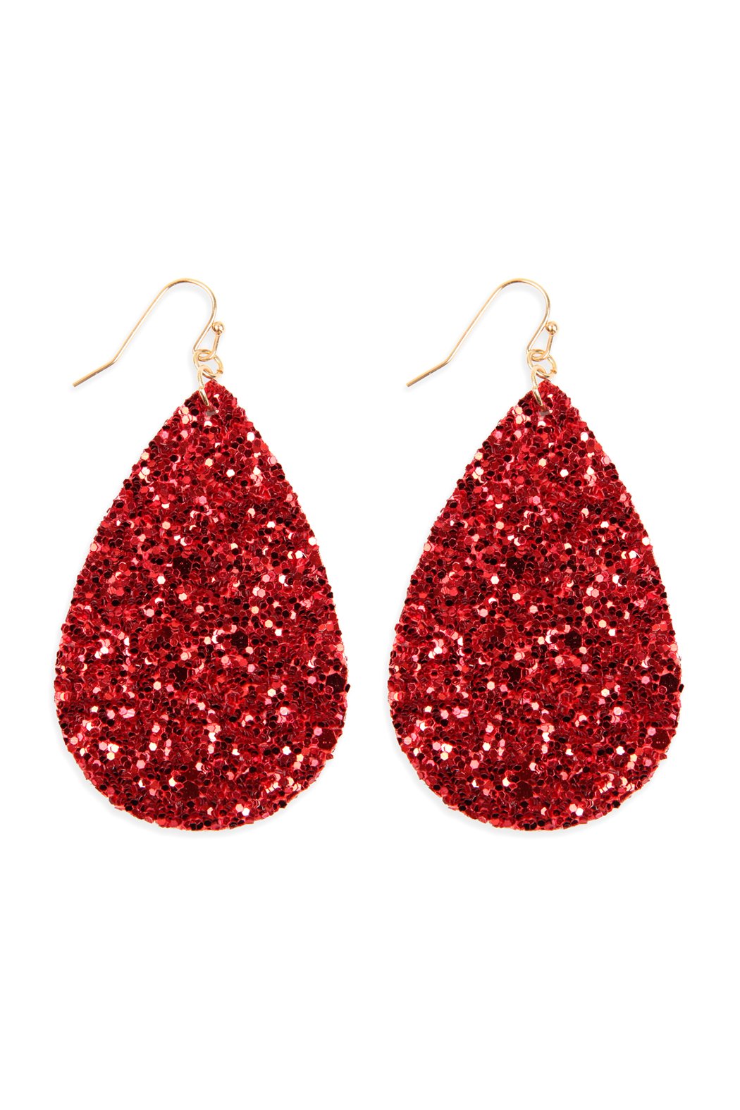 Hde2560 - Sequin Teardrop Earrings