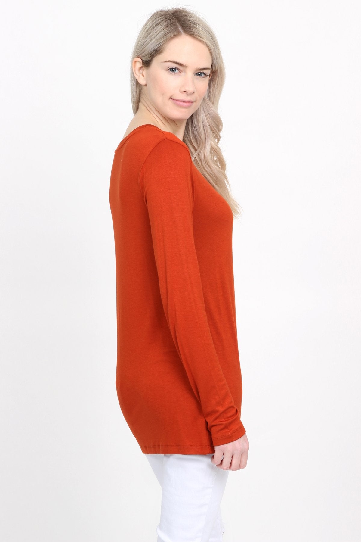 Premium Long Sleeved V-Neck Top