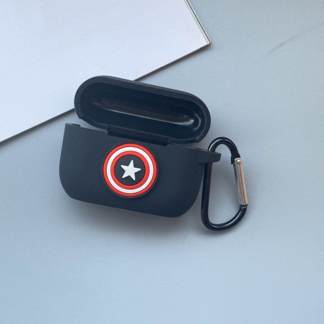 Cartoon Marvel Avengers Silicone Case For Airpods Pro 3 Bluetooth Earphone Case Headphone Box Protective Cover For Airpods Pro