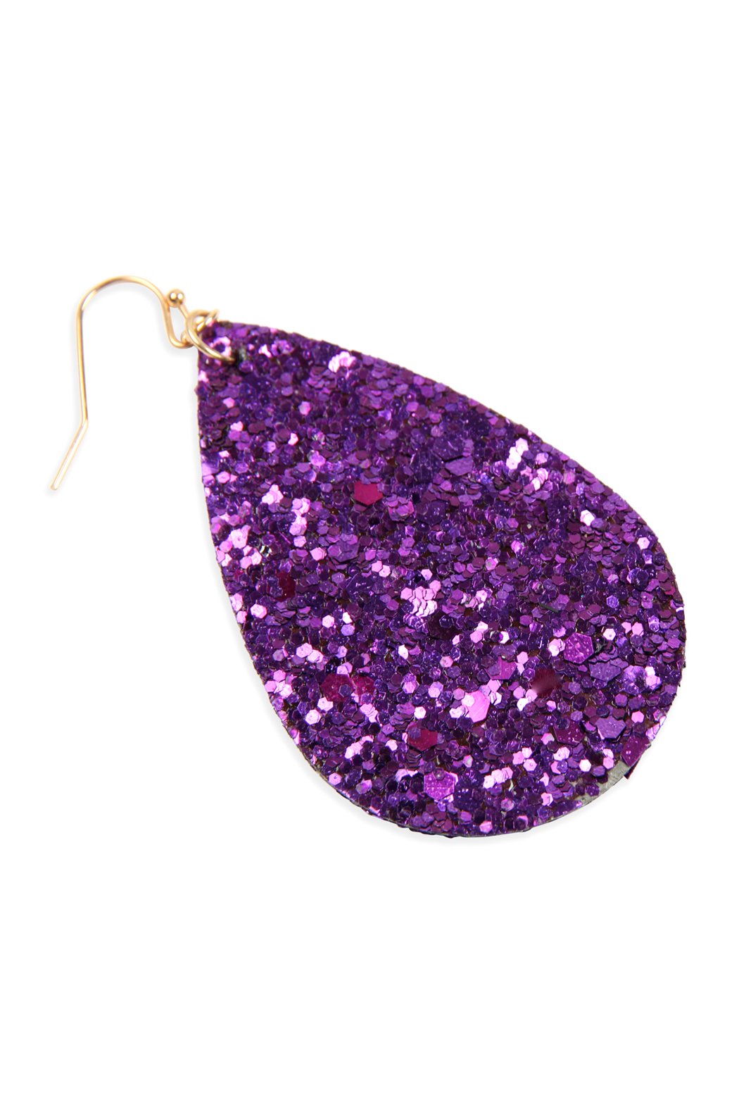 Hde2560 - Sequin Teardrop Earrings