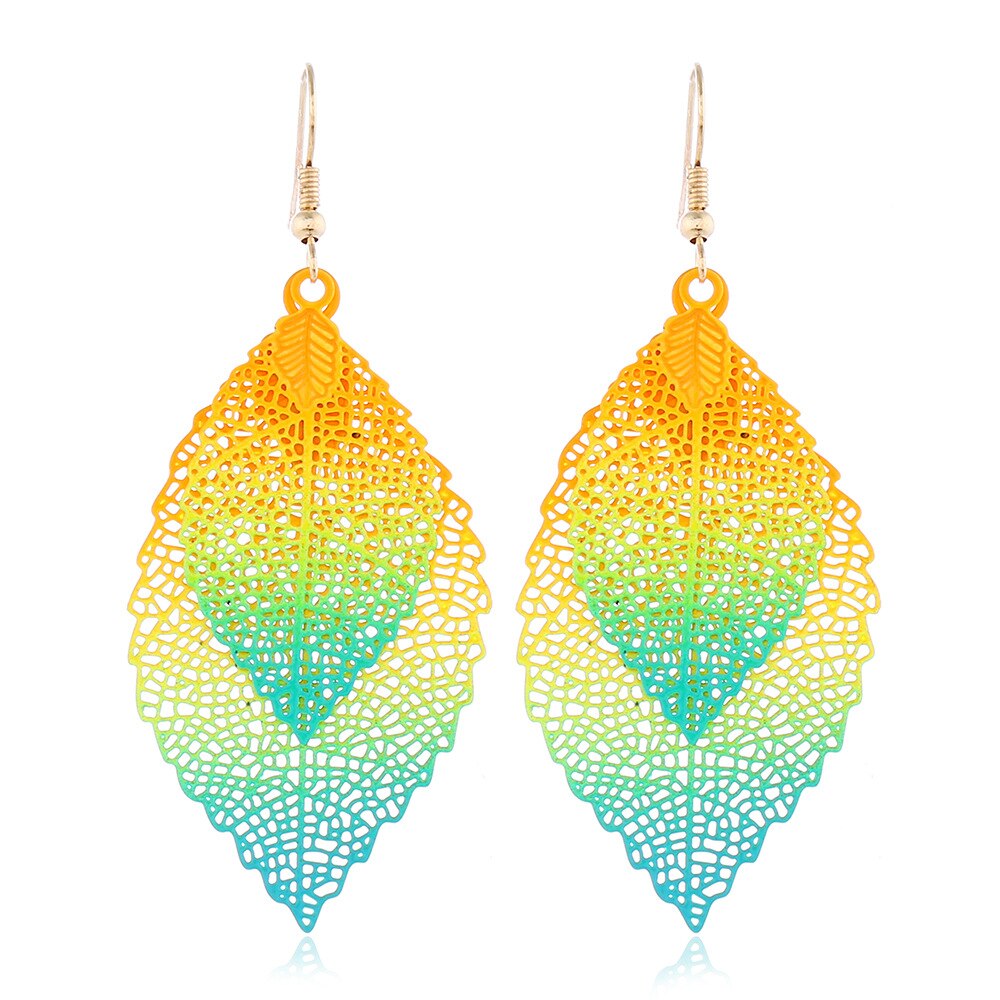 Vintage Leaves Drop Earrings