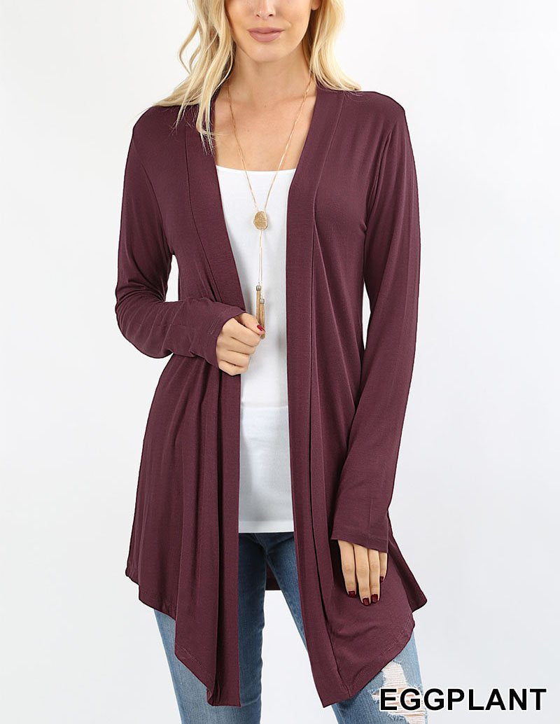 Drapey Open Front Cardigan