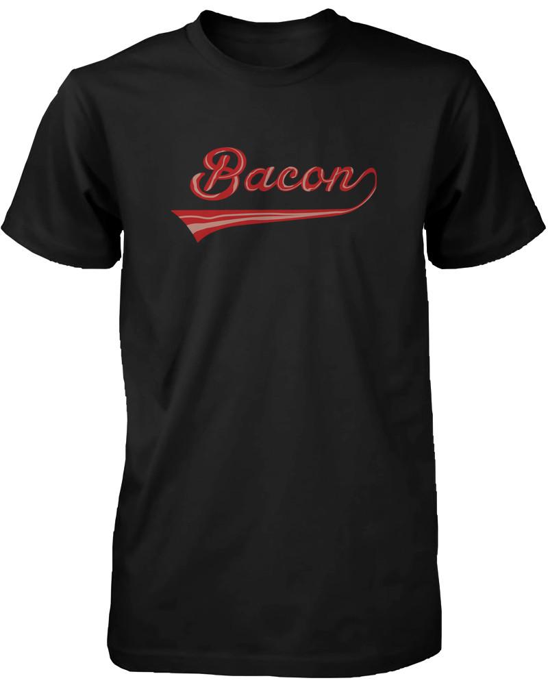 Bacon Men's T-Shirt for Bacon Lovers - Graphic Humor Adult Short Sleeve Tee