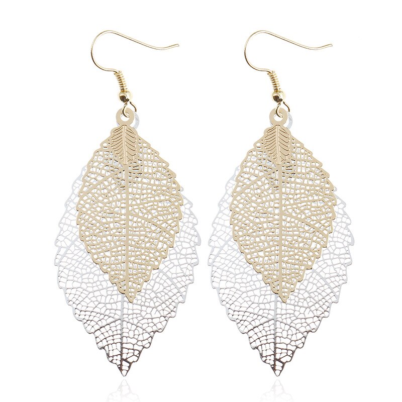 Vintage Leaves Drop Earrings