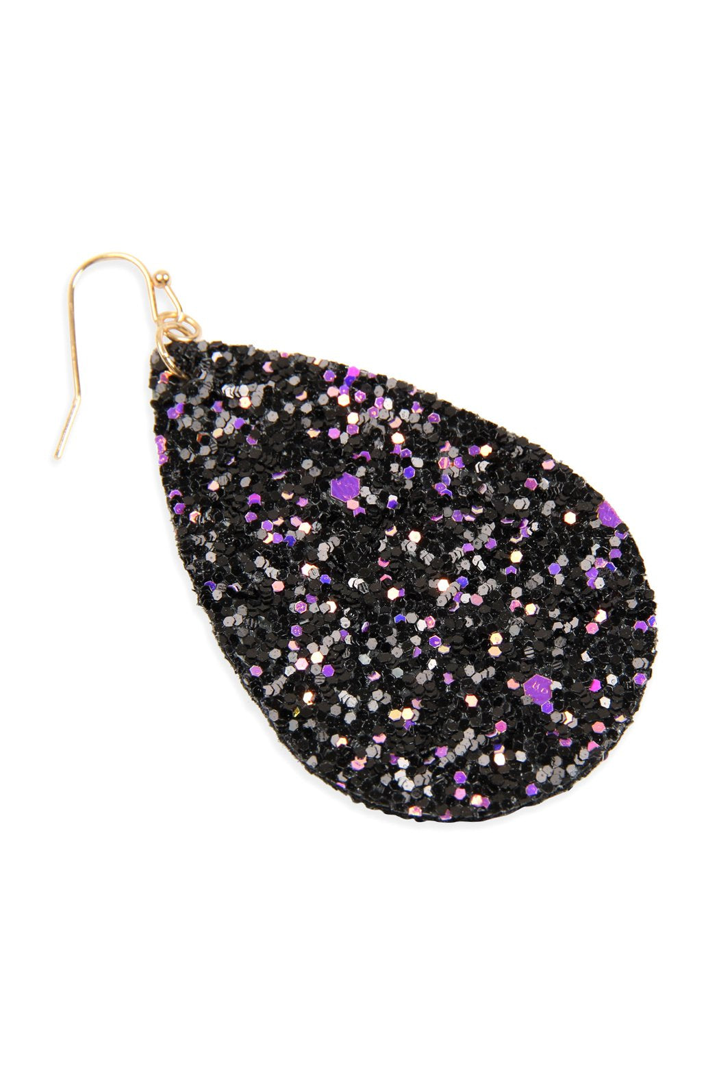 Hde2560 - Sequin Teardrop Earrings