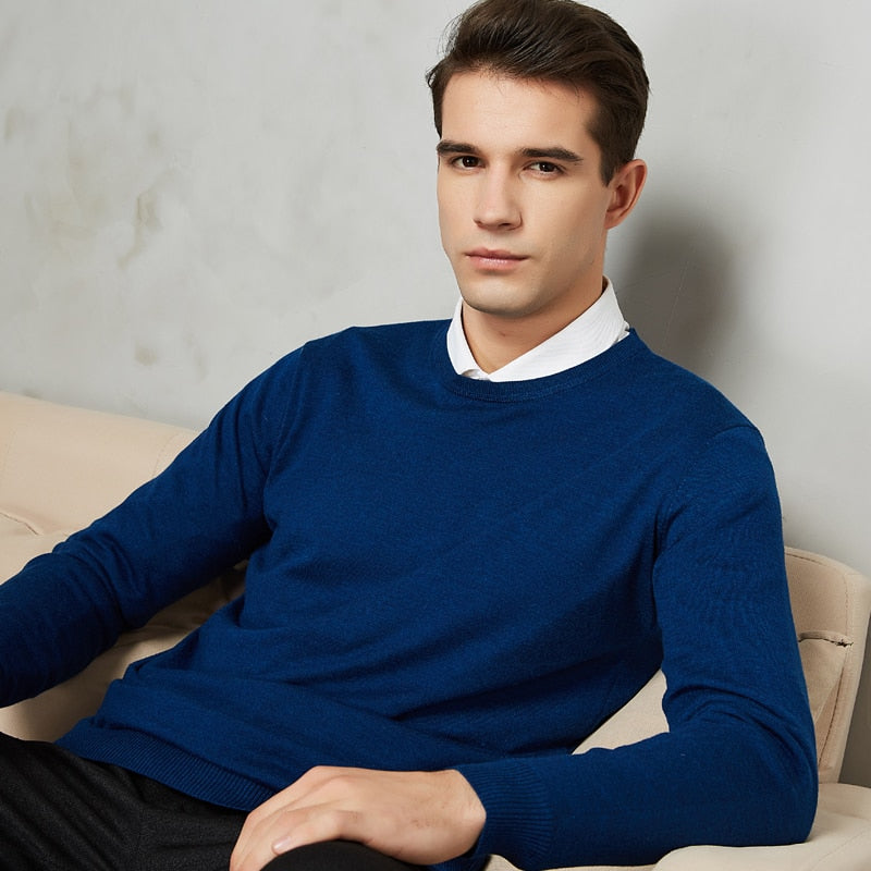 Men's Casual Slim-Fit Knit Sweater