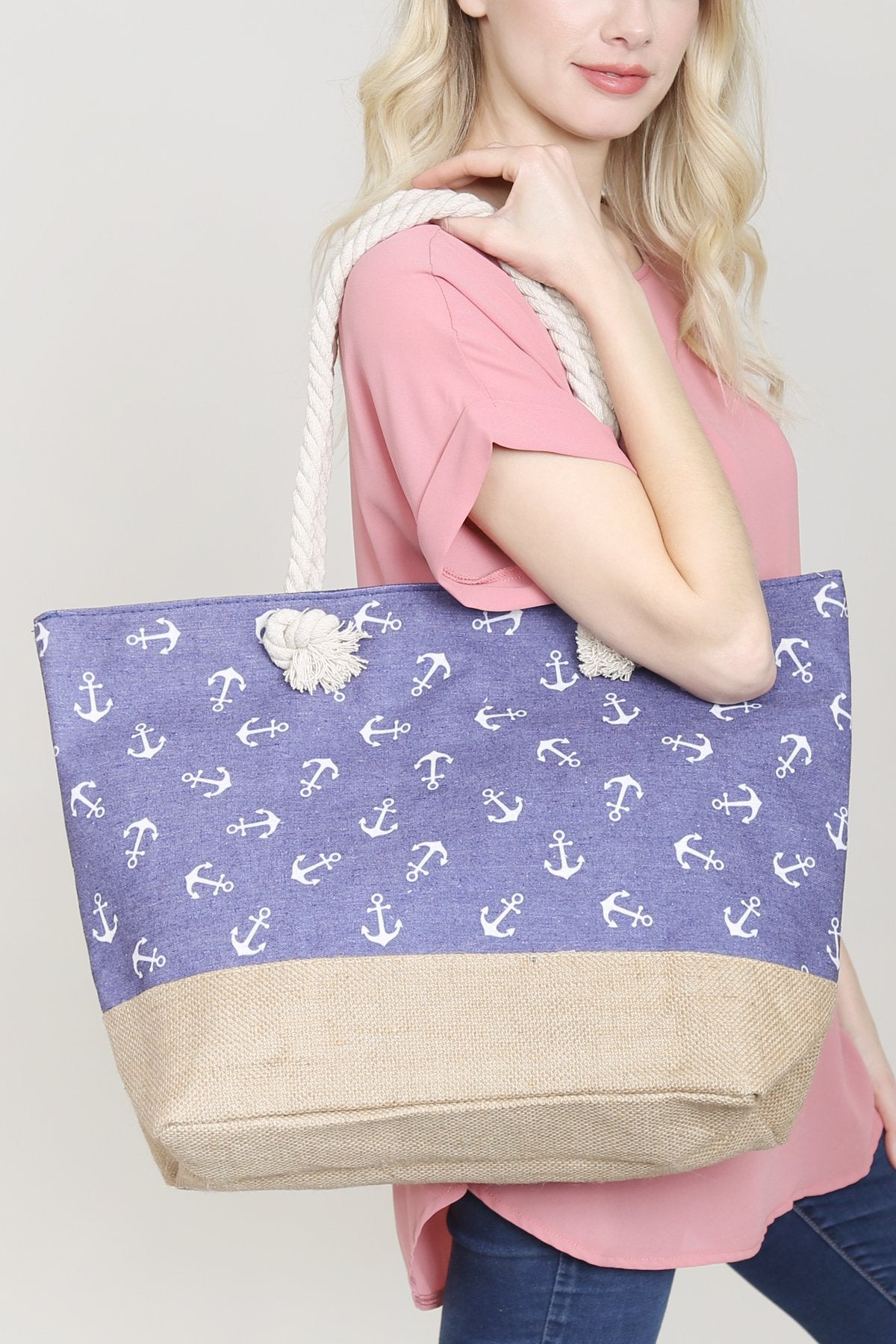 Fc0079 - Anchor Print Tote Bags