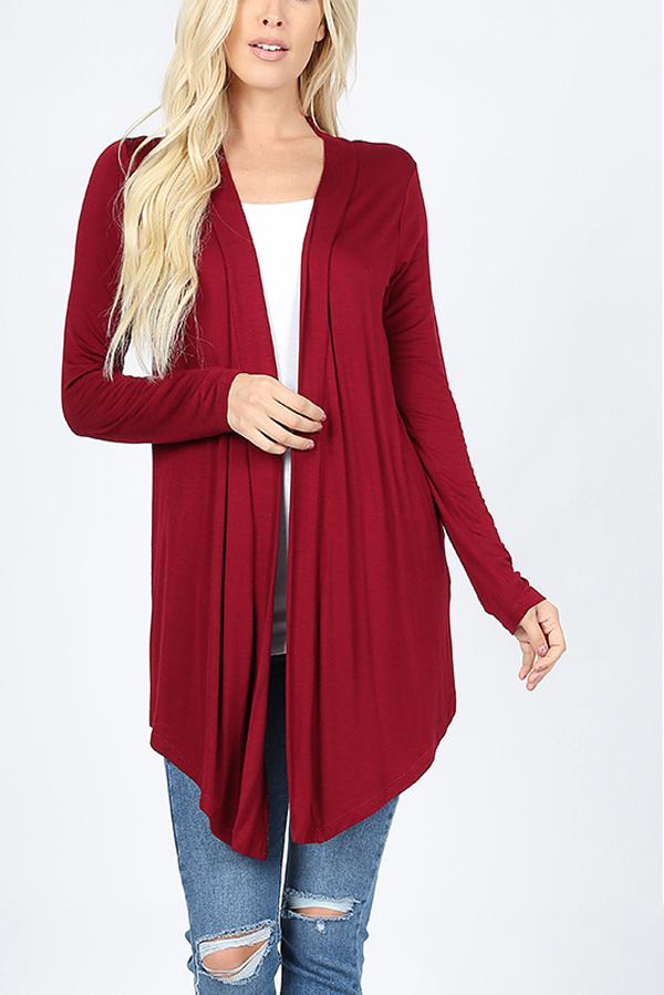 Drapey Open Front Cardigan