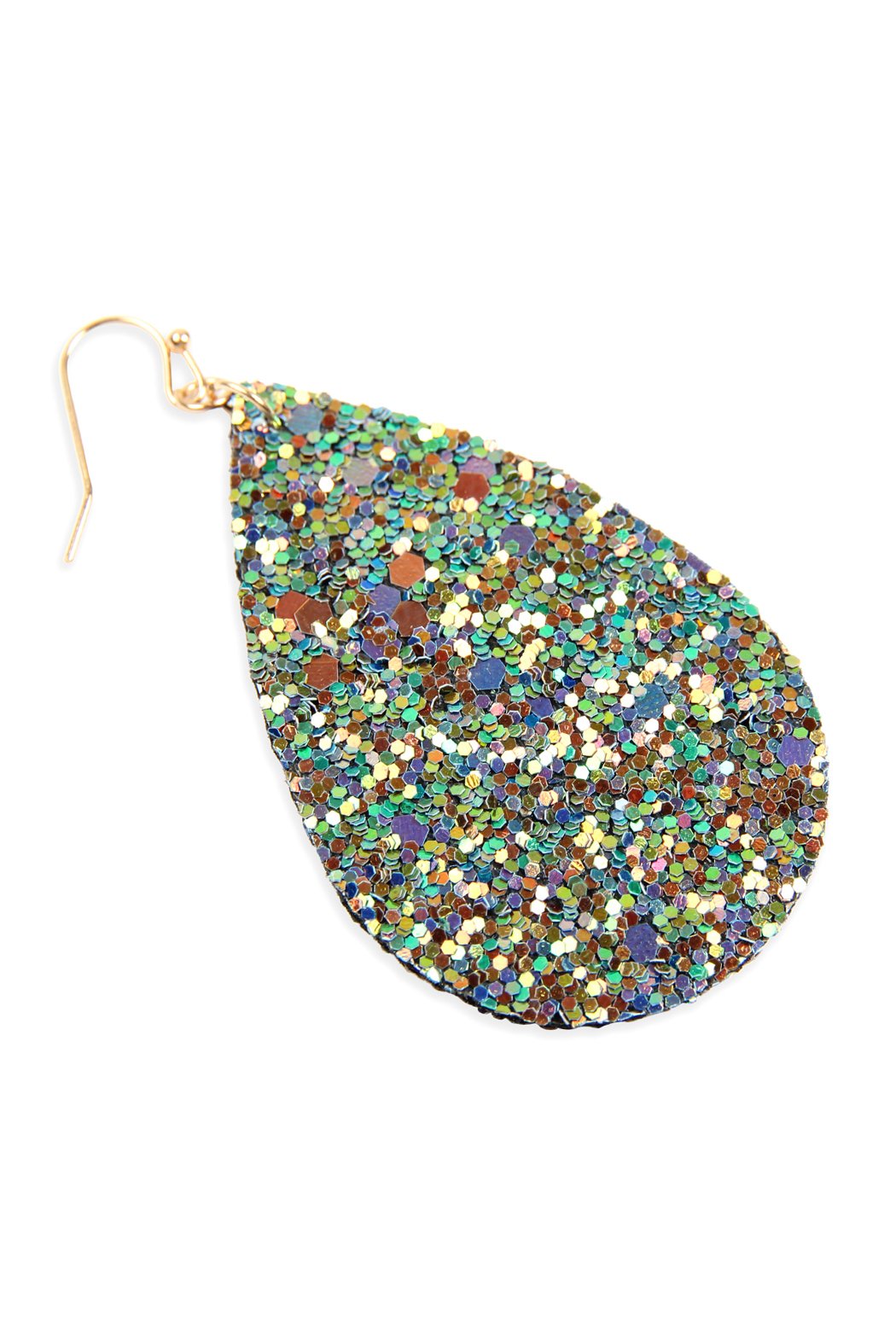 Hde2560 - Sequin Teardrop Earrings