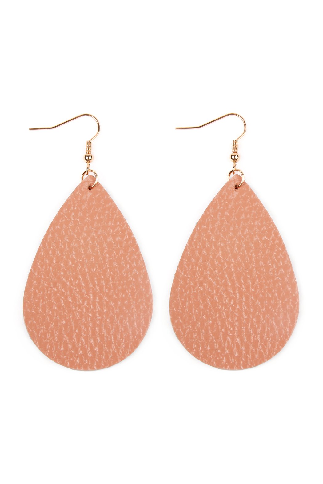 Teardrop Leather Earrings