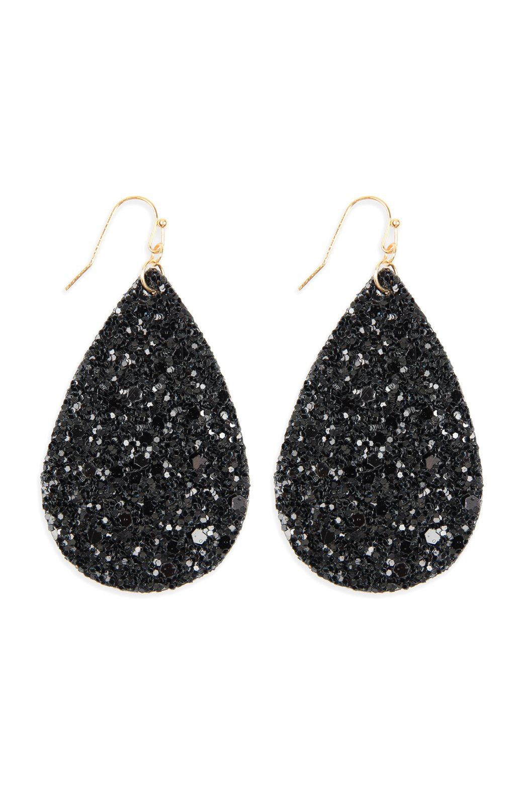 Hde2560 - Sequin Teardrop Earrings