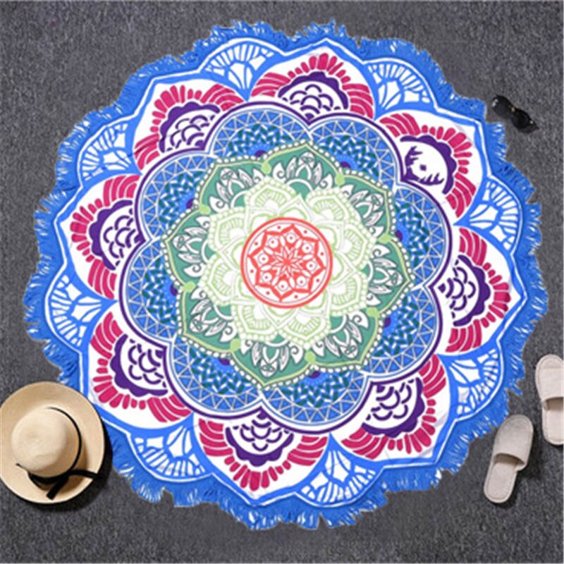 Lotus Printed Beach Towel