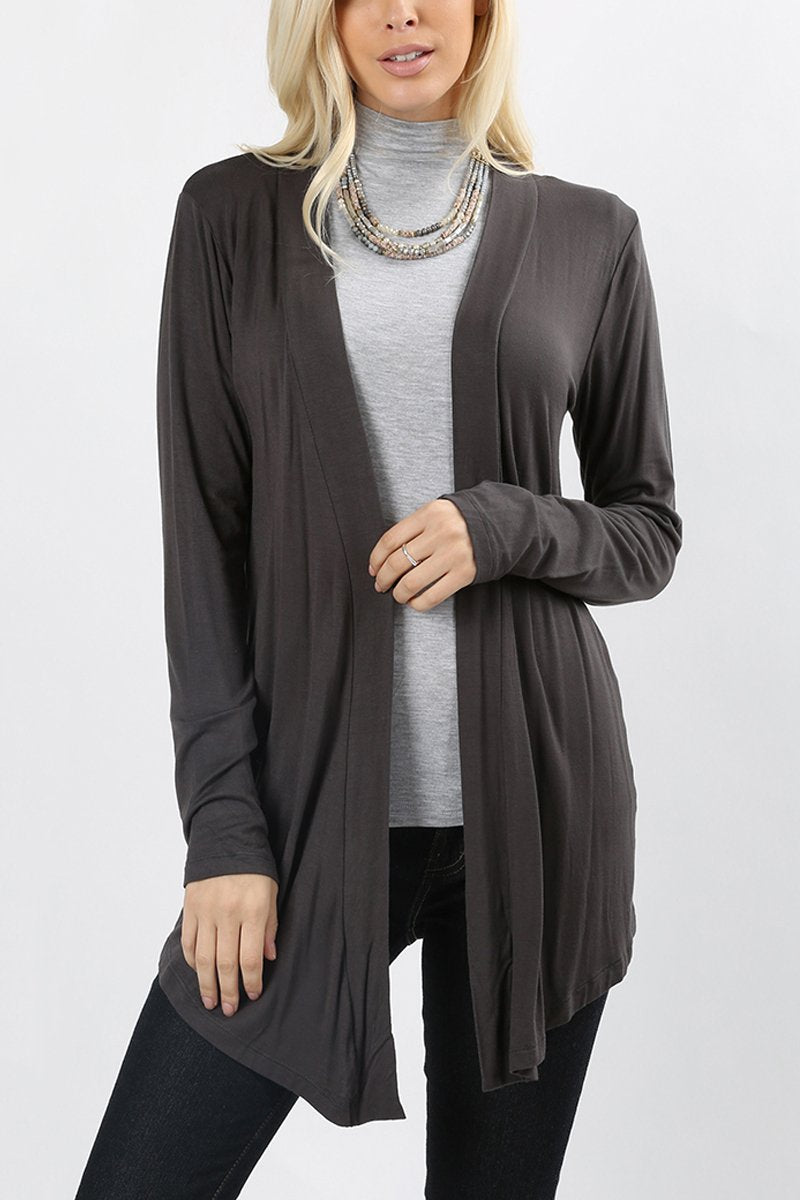 Drapey Open Front Cardigan