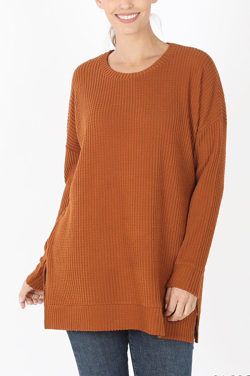 Brushed Thermal Waffle Sweater