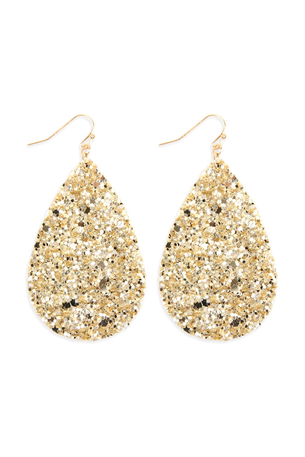 Hde2560 - Sequin Teardrop Earrings