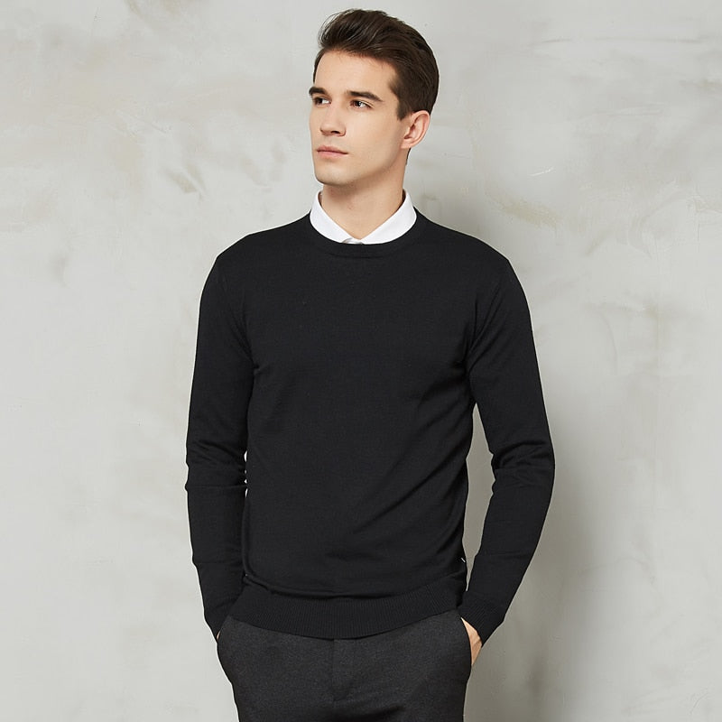 Men's Casual Slim-Fit Knit Sweater