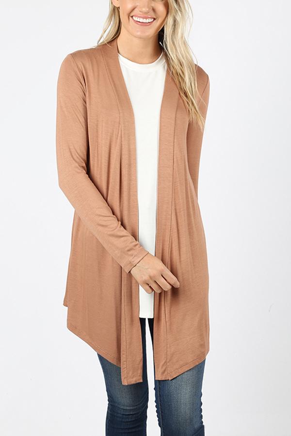 Drapey Open Front Cardigan