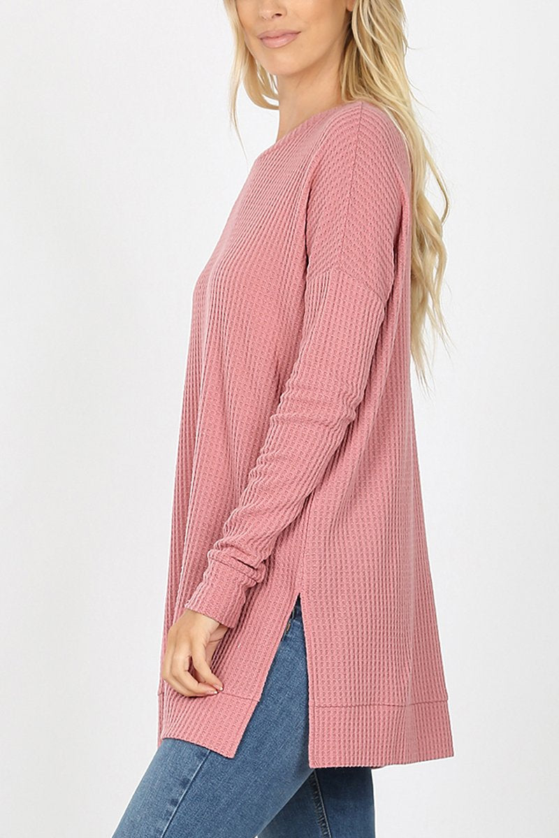 Brushed Thermal Waffle Sweater