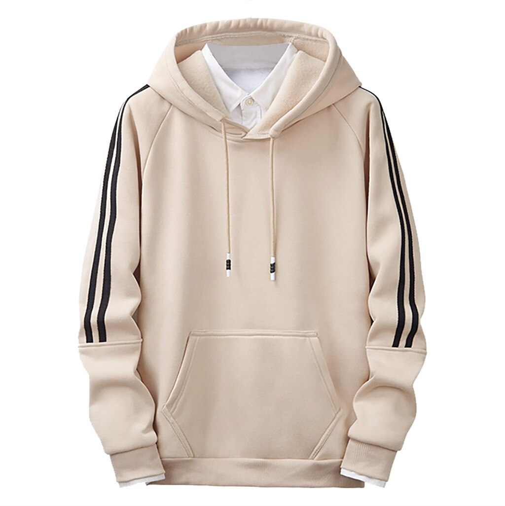 Stripe Stitching Comfortable Guards Hoodies