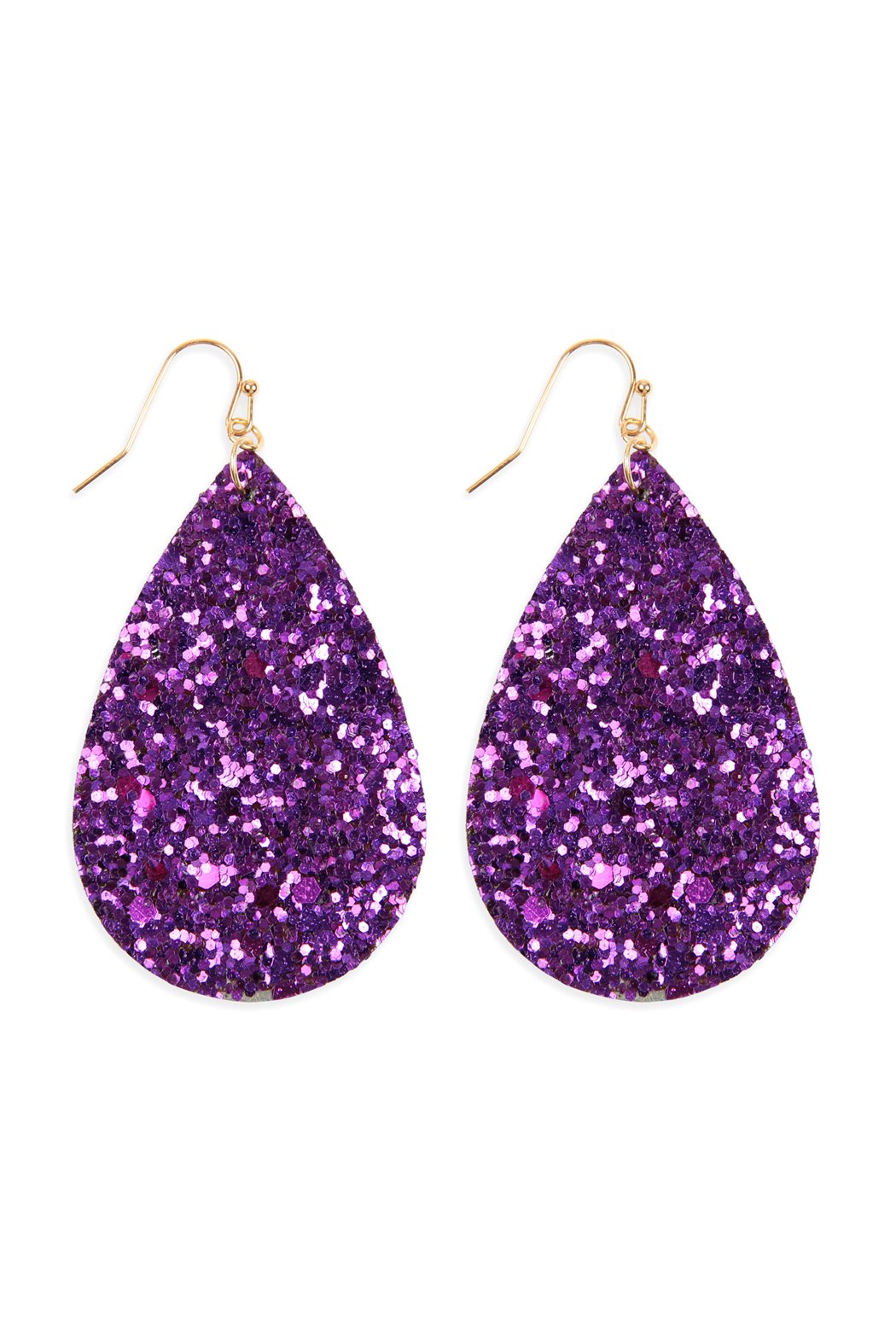 Hde2560 - Sequin Teardrop Earrings