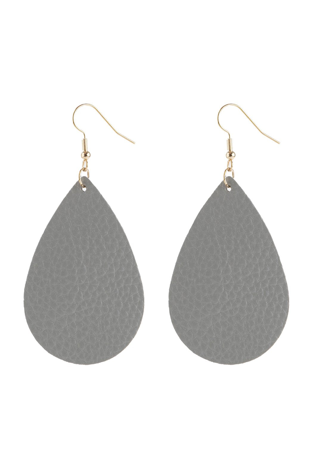 Teardrop Leather Earrings