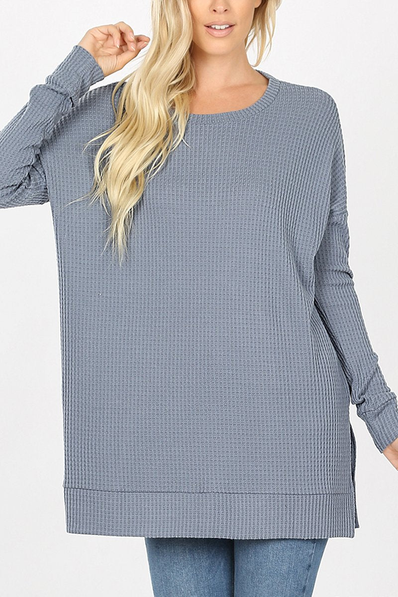 Brushed Thermal Waffle Sweater