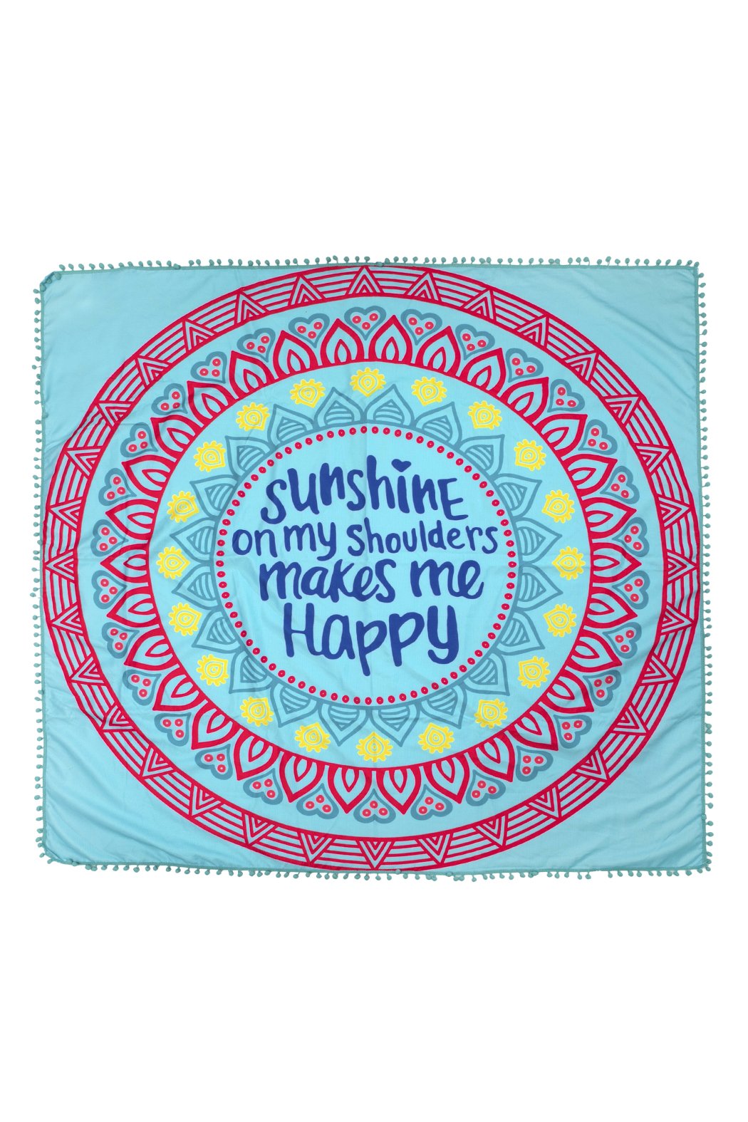 Hdf2758-7 - "Sunshine on My Shoulders" Square Beach Towel