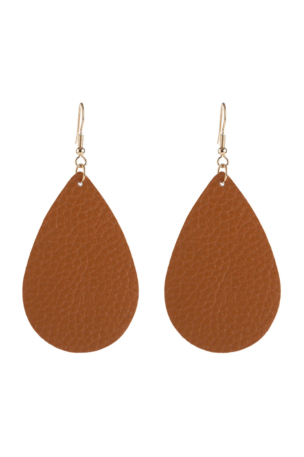 Teardrop Leather Earrings