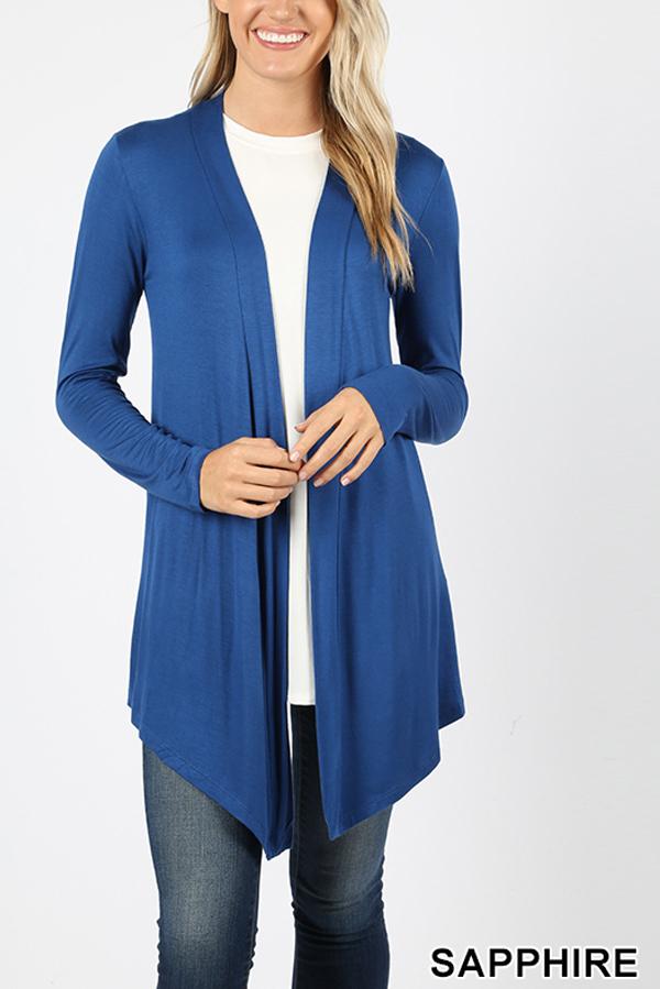 Drapey Open Front Cardigan