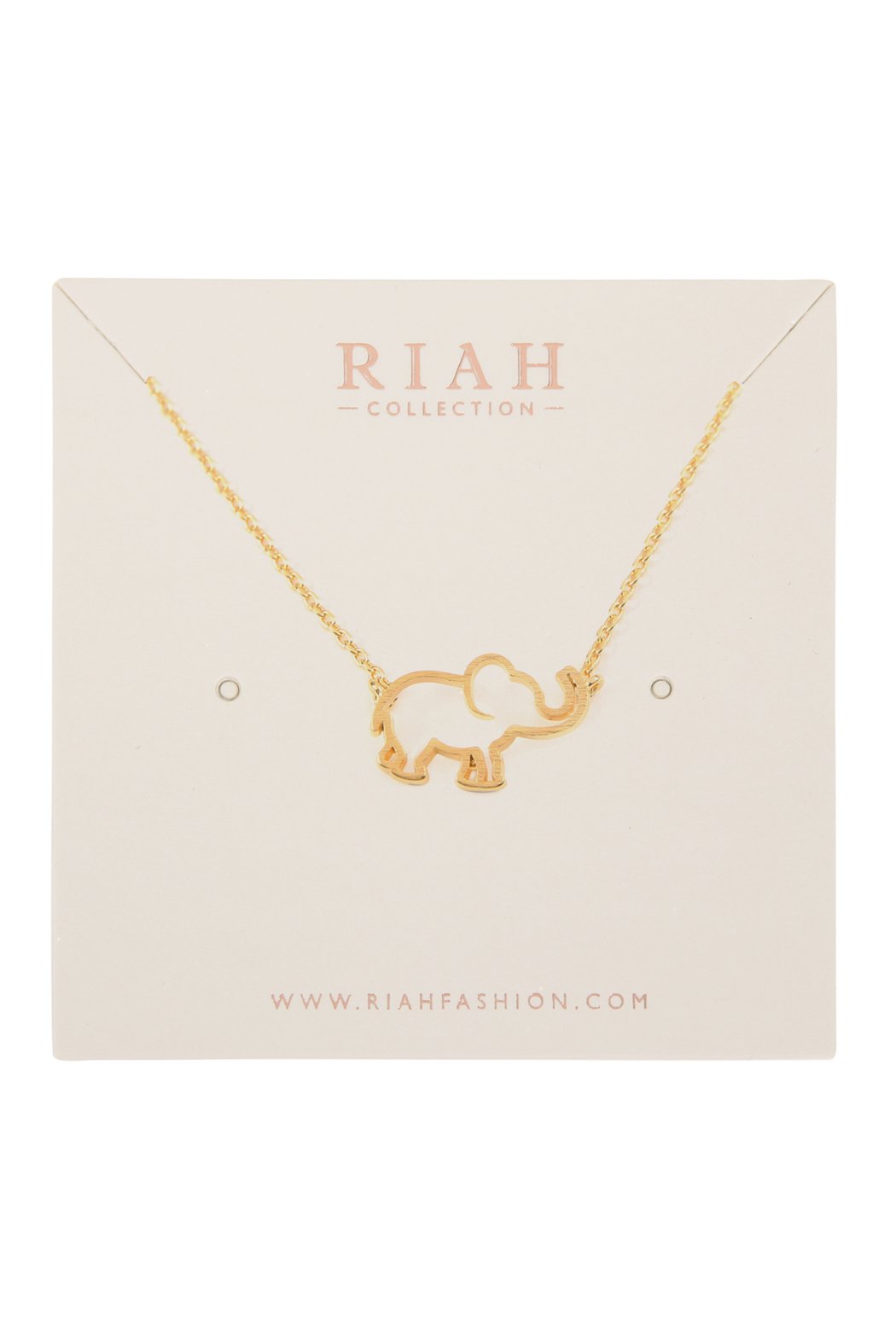 Hdnc3n82 - Elephant Cast Pendant Necklace