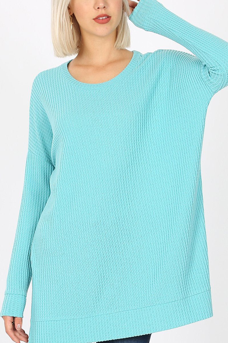 Brushed Thermal Waffle Sweater