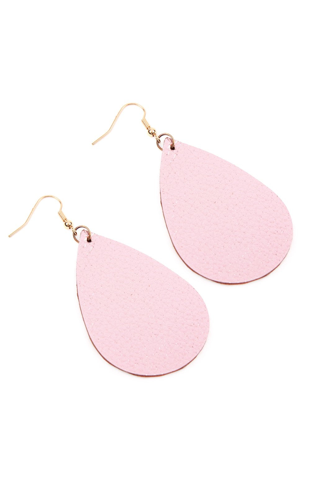 Teardrop Leather Earrings