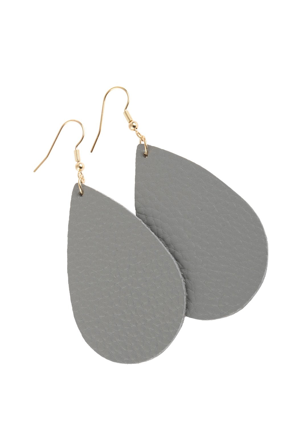 Teardrop Leather Earrings