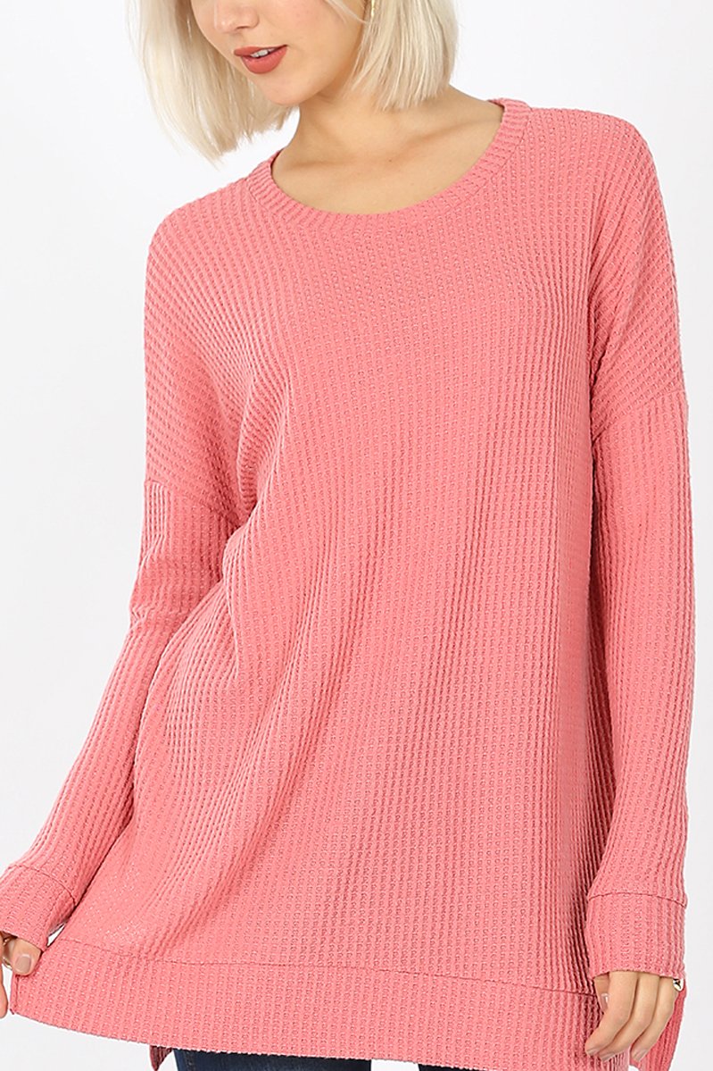 Brushed Thermal Waffle Sweater