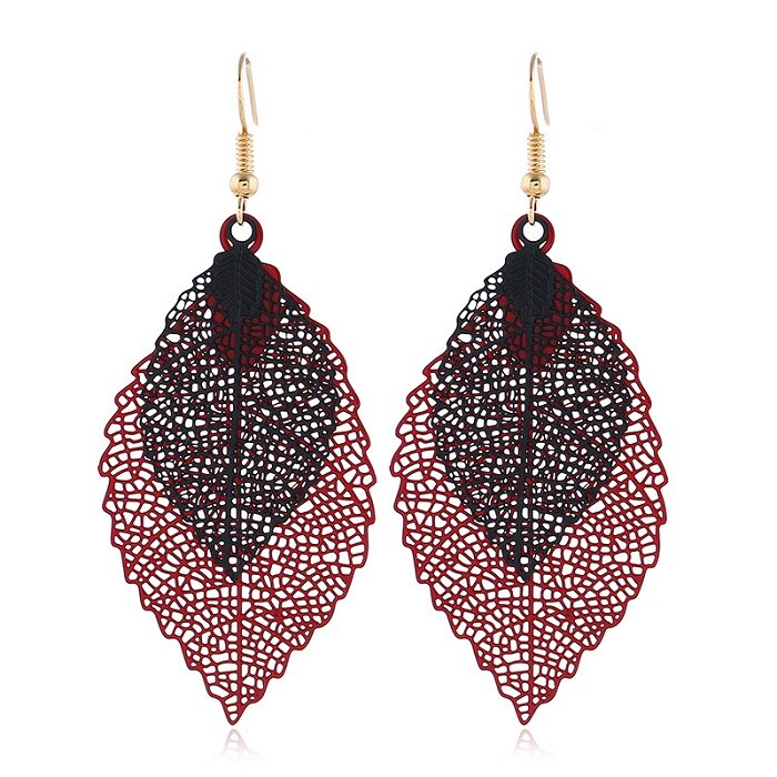 Vintage Leaves Drop Earrings