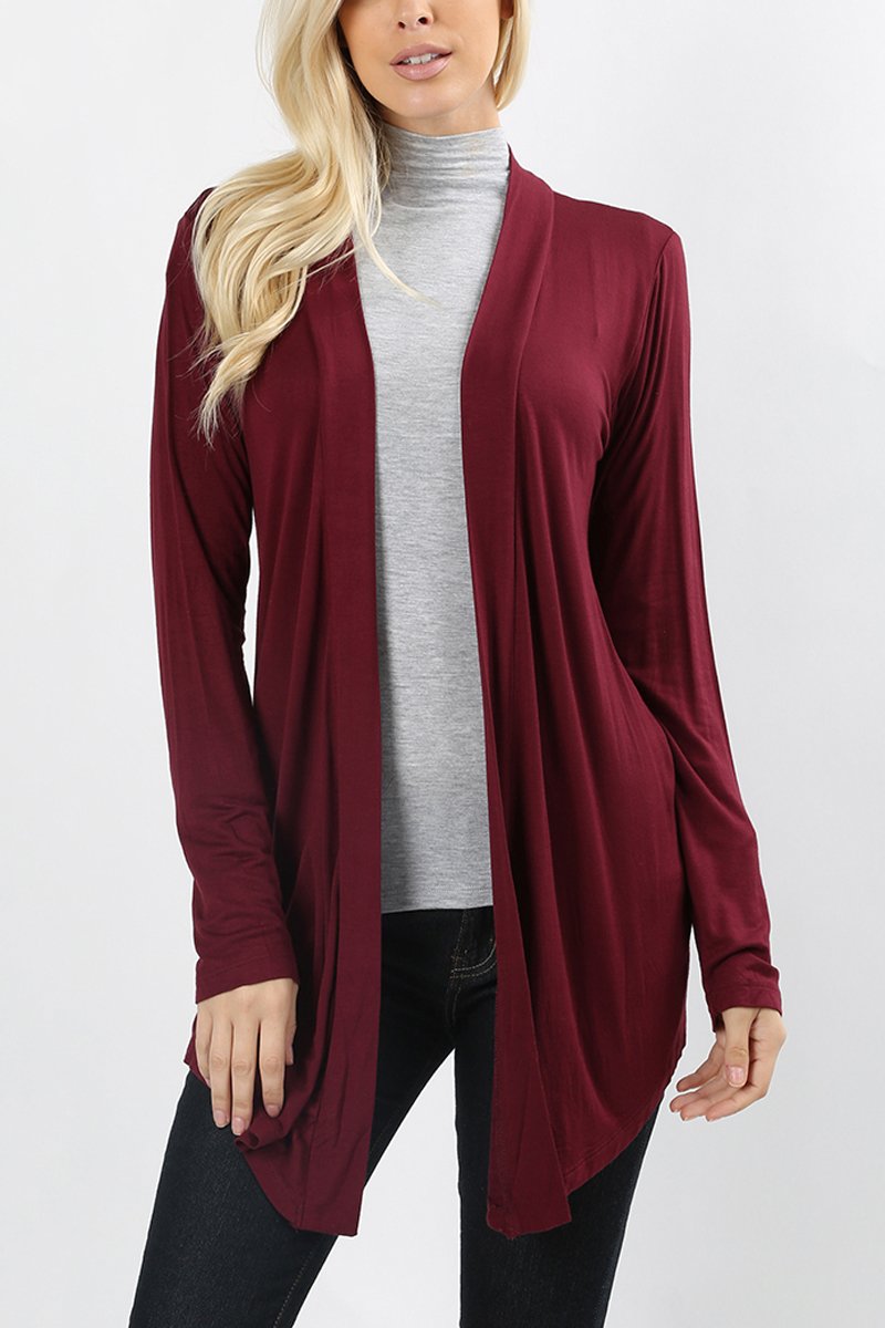 Drapey Open Front Cardigan