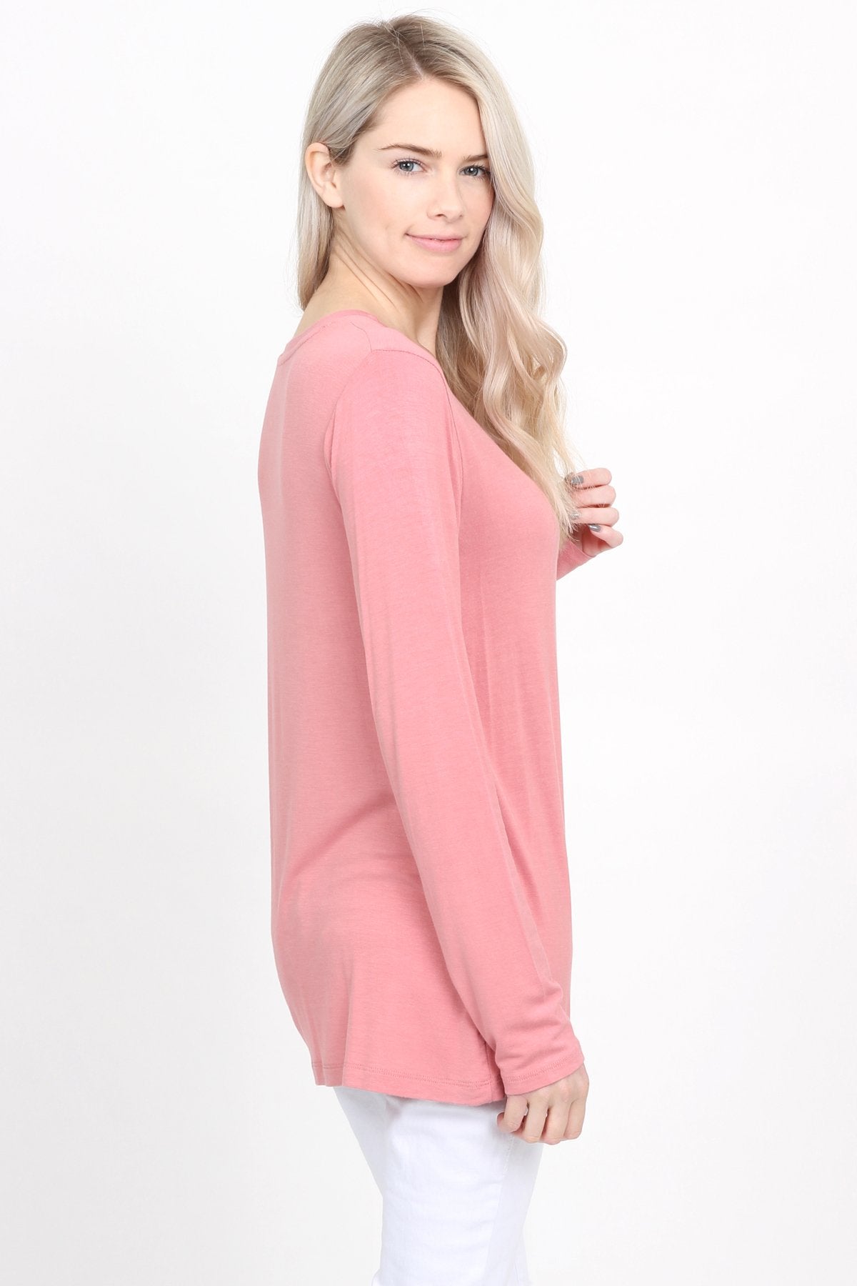 Premium Long Sleeved V-Neck Top