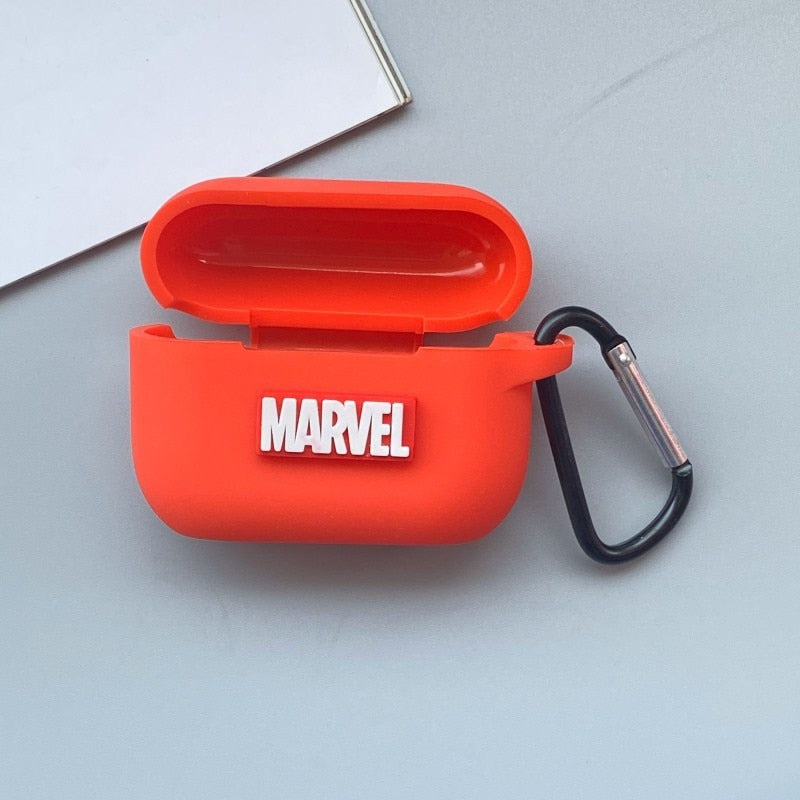 Cartoon Marvel Avengers Silicone Case For Airpods Pro 3 Bluetooth Earphone Case Headphone Box Protective Cover For Airpods Pro