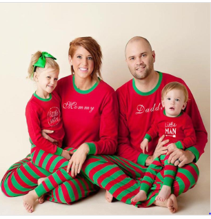 Xmas family pajamas matching clothes christmas