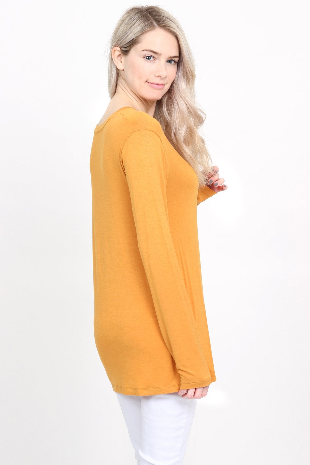 Premium Long Sleeved V-Neck Top