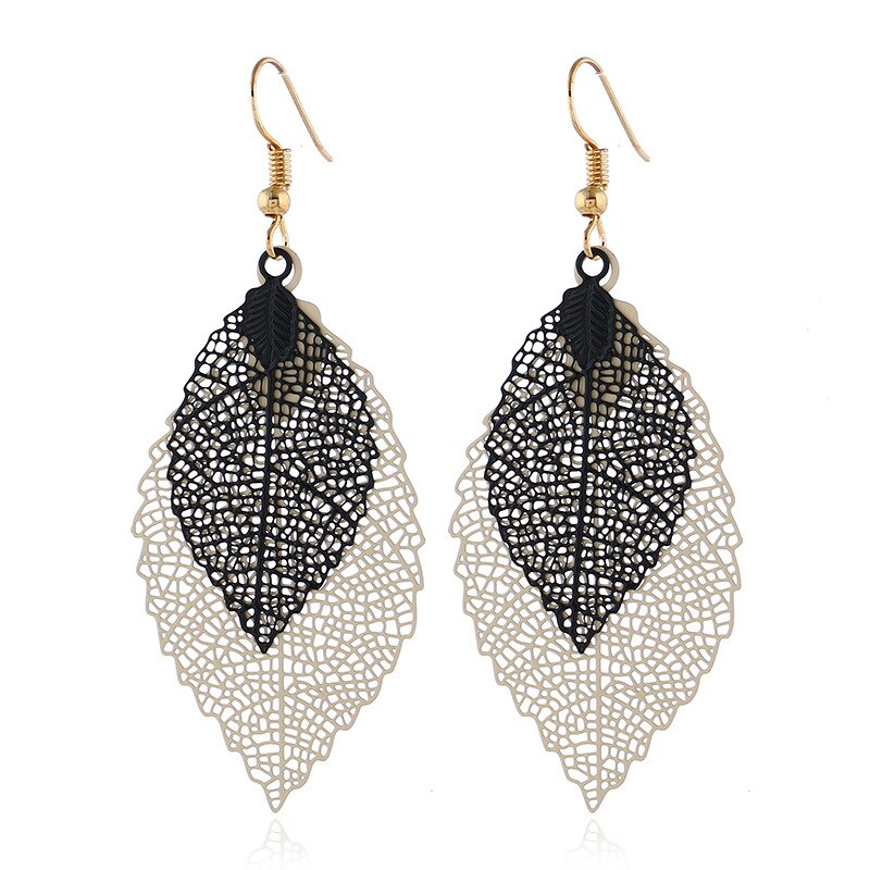 Vintage Leaves Drop Earrings