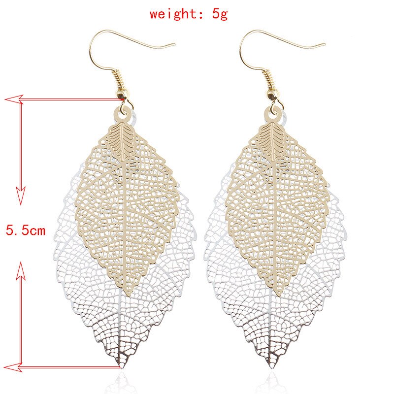 Vintage Leaves Drop Earrings