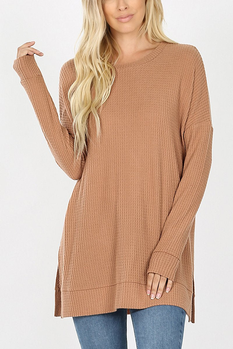 Brushed Thermal Waffle Sweater